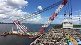 Karish Development: First Topsides Lift in Singapore and Installation of the Energean Power FPSO Suction Anchors at the Karish Field Completed